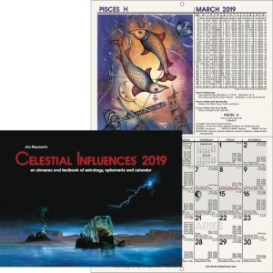 Calendar Wall EST Celestial Influences 
