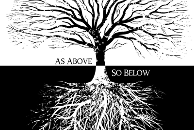 Nature teaches: As above, so below